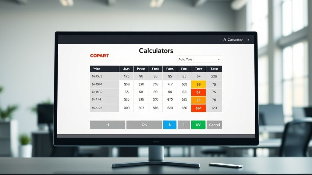 Copart Calculator
